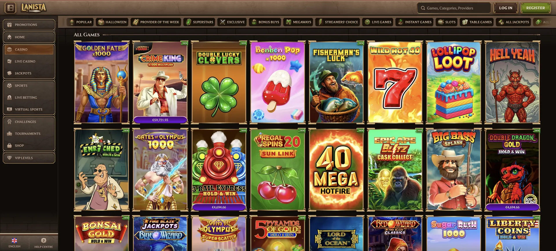 Lanista Casino Slots: 1 De All Games