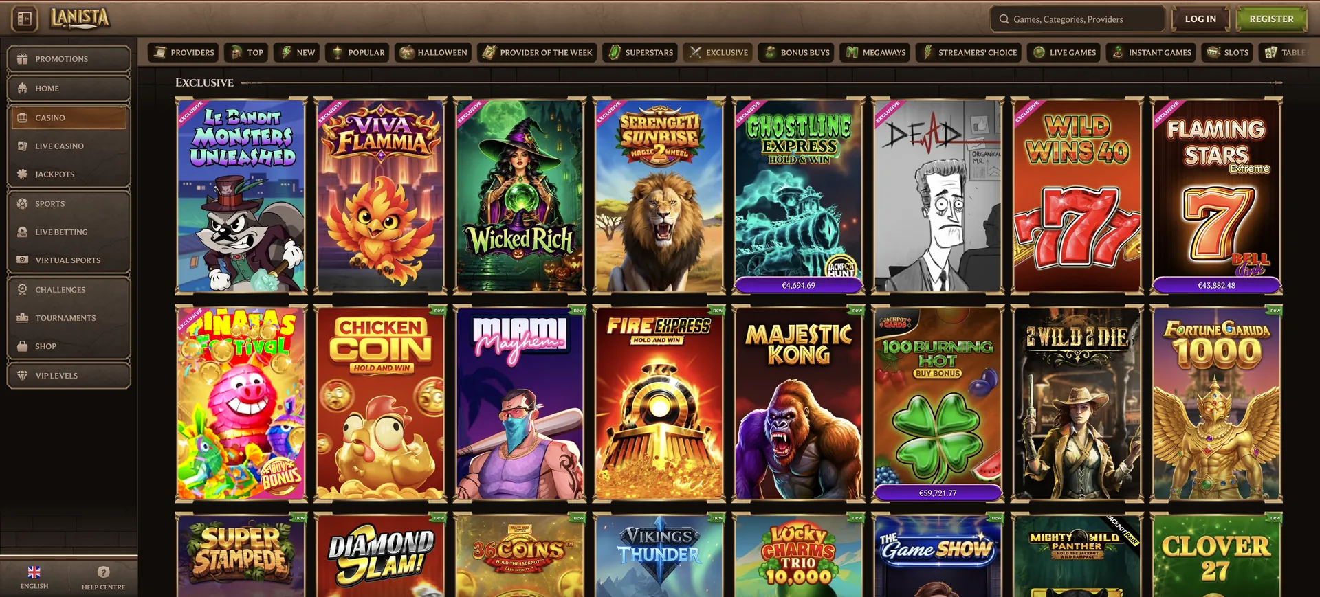 Lanista Live Casino: 1 De Exclusive