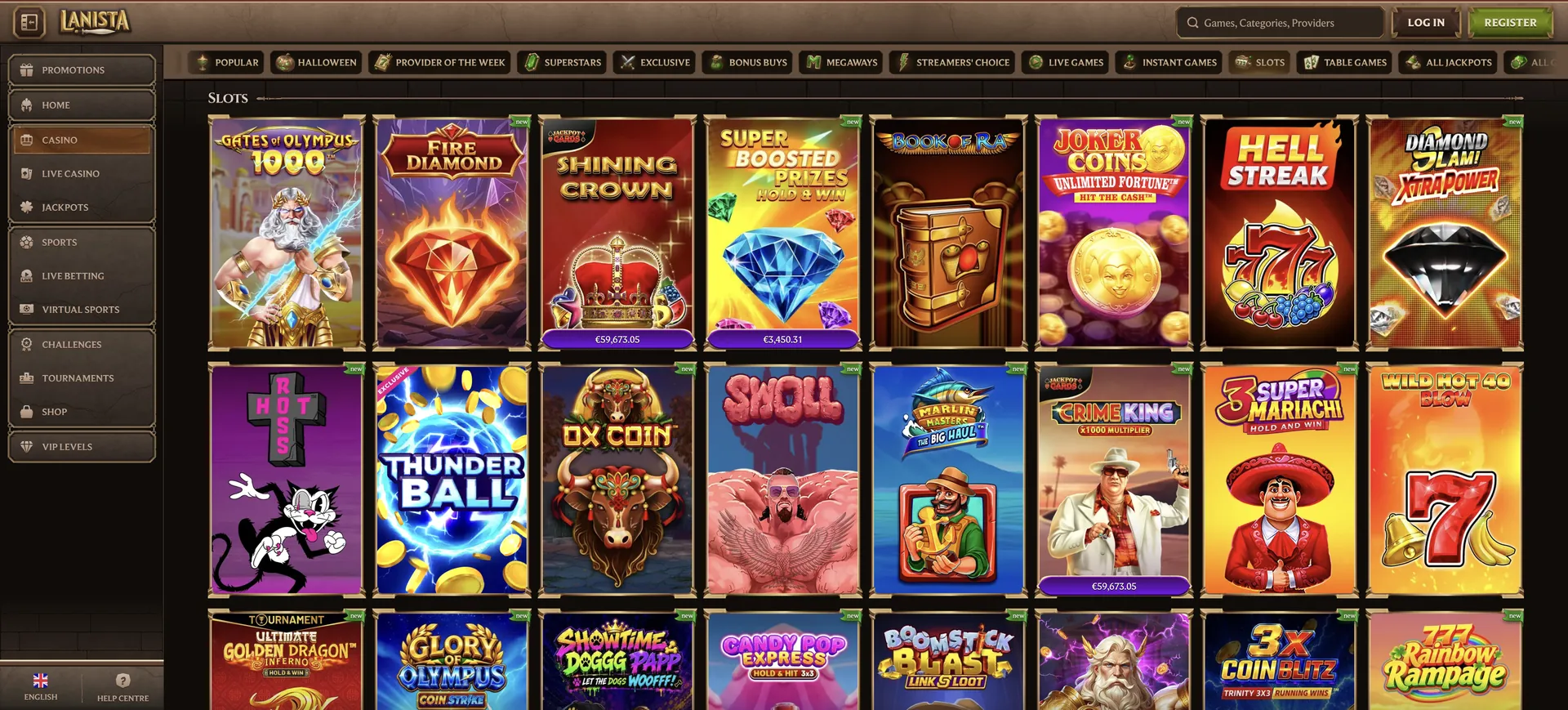 Lanista Casino Slots