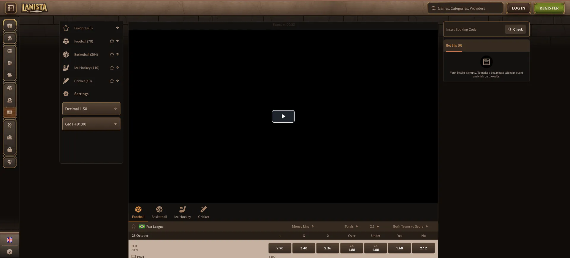 Lanista Casino Login: 1 De Virtual Sports